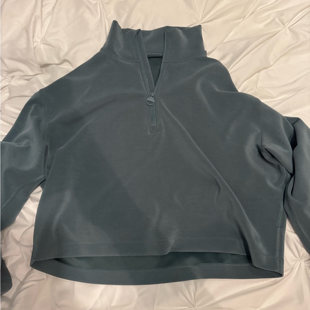 Prana Slate Quarter-Zip Top